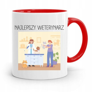 Kubek Czerwony Weterynarza Najlepszy Weterynarz