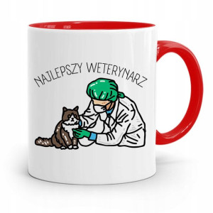 Kubek Czerwony Weterynarza Najlepszy Weterynarz