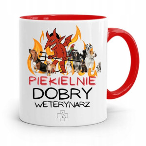 Kubek Czerwony Weterynarza Piekielnie Dobry