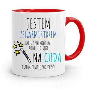 Kubek Czerwony Zegarmistrza Niemożliwe Od Ręki