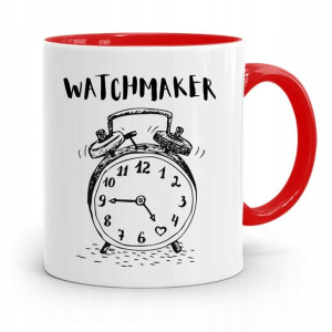 Kubek Czerwony Zegarmistrza Watchmaker Prezent
