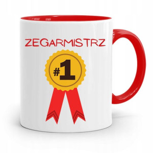 Kubek Czerwony Zegarmistrza Zegarmistrz Numer 1