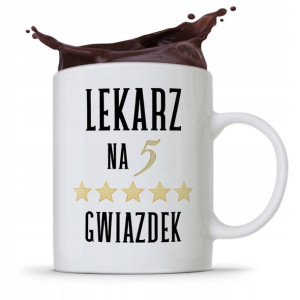 Kubek Dla Doktora Lekarz Na 5 Gwiazdek