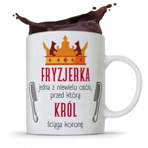 Kubek Dla Fryzjera Fryzjerki Król Ściąga Koronę
