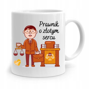 Kubek Dla Prawnika Mecenasa O Złotym Sercu Prezent