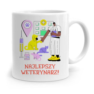 Kubek Dla Weterynarza Najlepszy Weterynarz Prezent