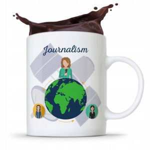 Kubek Dziennikarza Reportera Journalism Prezent