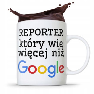 Kubek Dziennikarza Reportera Wie Więcej Niż Google