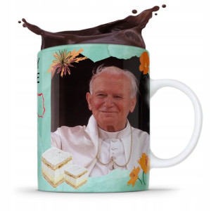 Kubek Fullprint Prezent Papież Jak Paweł Ii Papaj