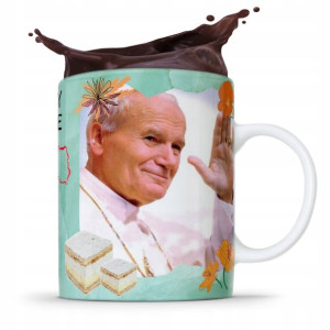 Kubek Fullprint Prezent Papież Jak Paweł Ii Papaj