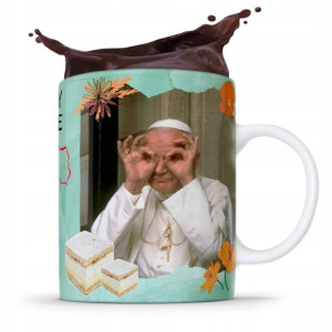 Kubek Fullprint Prezent Papież Jak Paweł Ii Papaj