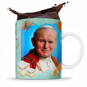 Kubek Fullprint Prezent Papież Jak Paweł Ii Papaj