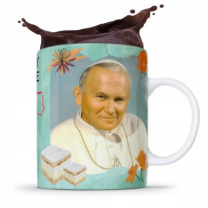 Kubek Fullprint Prezent Papież Jak Paweł Ii Papaj