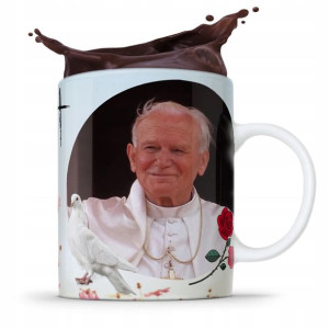 Kubek Fullprint Prezent Papież Jak Paweł Ii Papaj