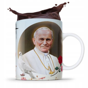Kubek Fullprint Prezent Papież Jak Paweł Ii Papaj