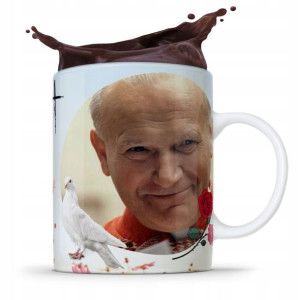 Kubek Fullprint Prezent Papież Jak Paweł Ii Papaj