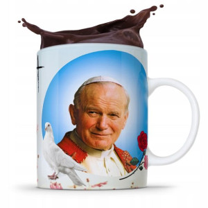 Kubek Fullprint Prezent Papież Jak Paweł Ii Papaj