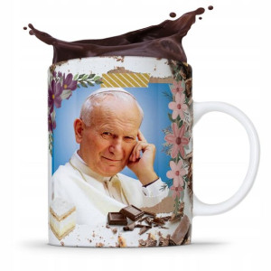 Kubek Fullprint Prezent Papież Jak Paweł Ii Papaj