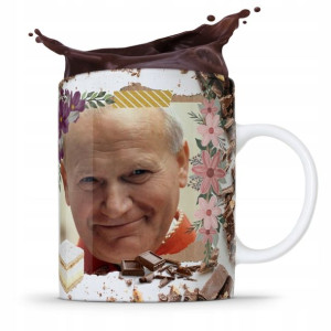 Kubek Fullprint Prezent Papież Jak Paweł Ii Papaj