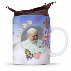 Kubek Fullprint Prezent Papież Jak Paweł Ii Papaj