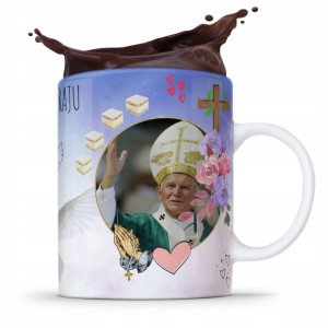 Kubek Fullprint Prezent Papież Jak Paweł Ii Papaj