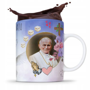 Kubek Fullprint Prezent Papież Jak Paweł Ii Papaj
