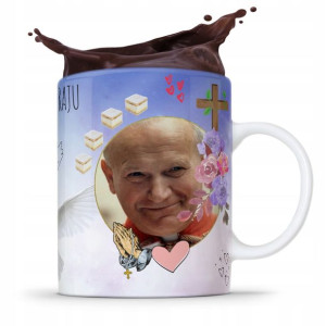 Kubek Fullprint Prezent Papież Jak Paweł Ii Papaj