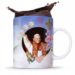 Kubek Fullprint Prezent Papież Jak Paweł Ii Papaj