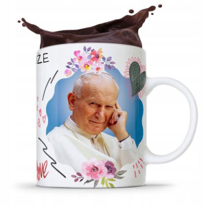 Kubek Fullprint Prezent Papież Jak Paweł Ii Papaj