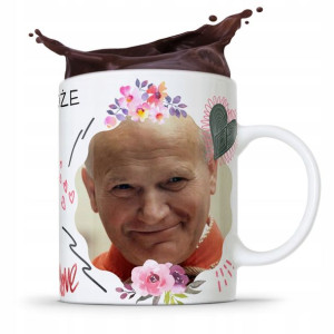 Kubek Fullprint Prezent Papież Jak Paweł Ii Papaj