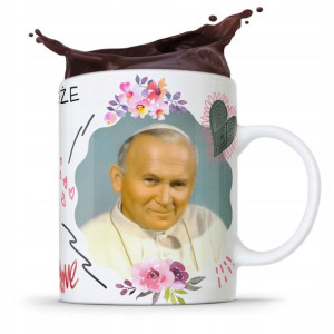 Kubek Fullprint Prezent Papież Jak Paweł Ii Papaj