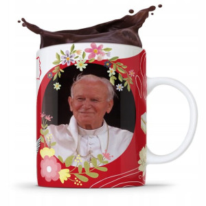 Kubek Fullprint Prezent Papież Jak Paweł Ii Papaj