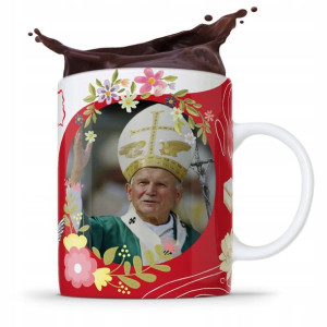 Kubek Fullprint Prezent Papież Jak Paweł Ii Papaj