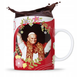 Kubek Fullprint Prezent Papież Jak Paweł Ii Papaj