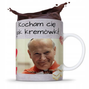 Kubek Fullprint Prezent Papież Jak Paweł Ii Papaj