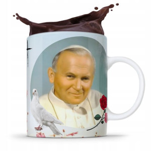 Kubek Fullprint Prezent Papież Jak Paweł Ii Papaj