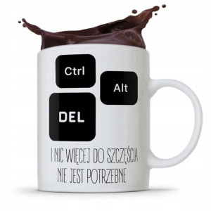 Kubek Informatyka Programisty Ctrl Alt Del Prezent