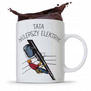 Kubek Na Dzień Ojca Dla Taty Najlepszy Elektryk