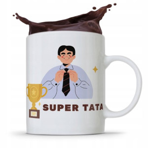 Kubek Na Dzień Ojca Dla Taty Super Tata Prezent