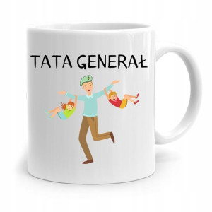 Kubek Na Dzień Ojca Dla Taty Tata Generał Prezent