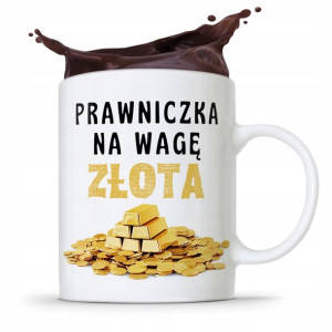Kubek Prawnika Mecenasa Prawniczka Na Wagę Złota