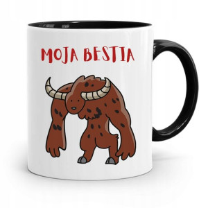 Kubek Prezent Czarny Dla Chłopaka Moja Bestia