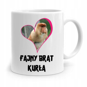 Kubek Prezent Dla Brata Dziecka Fajny Brat Kurła