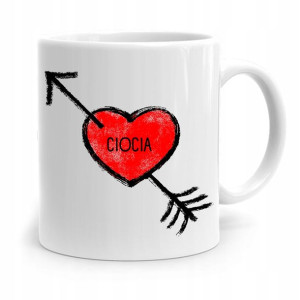 Kubek Prezent Dla Cioci Ciotki Ciocia Serduszko