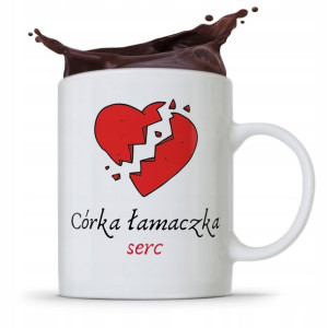Kubek Prezent Dla Córki Córka Łamaczka Serc!