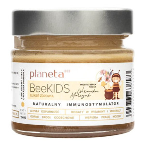 BeeKids Naturalne witaminy i minerały dla dzieci na miodzie 150g Odporność