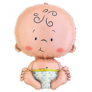 Balon Foliowy 41x61cm Welcome Baby Bobas Dziecko