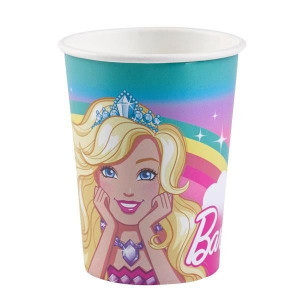Kubeczki Kubki Jednorazowe Barbie Dzieci 8szt