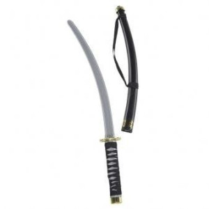 Broń Katana Ninja W Pochwie Złoty Smok 74 Cm