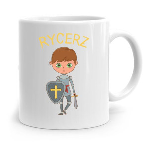 Kubek Prezent Dla Dzieci Syna Super Rycerz +imię